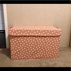 Fabric cardboard toy/storage box